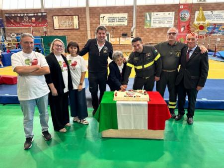 Arezzo, la palestra del centro sportivo del Comando VV.F. intitolata al  Prof. Giuseppe Pasquini