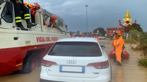 Maltempo nelle Marche: oltre 700 interventi dei Vigili del fuoco in due giorni