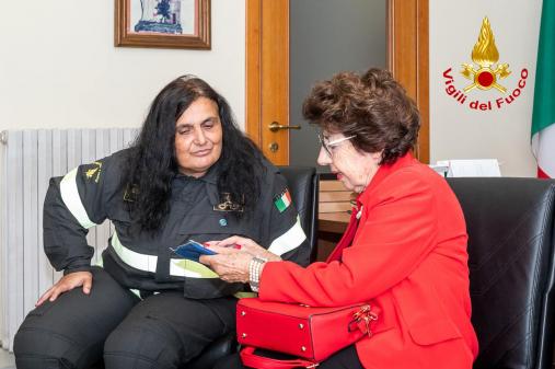 Cerimonia di saluto del Comandante ing. Maria Pannuti e inaugurazione del dipinto il “Futuro”.