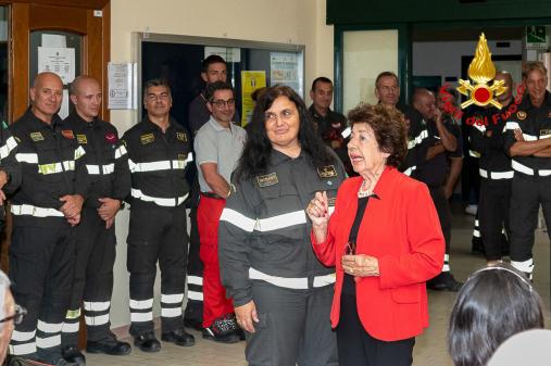 Cerimonia di saluto del Comandante ing. Maria Pannuti e inaugurazione del dipinto il “Futuro”.