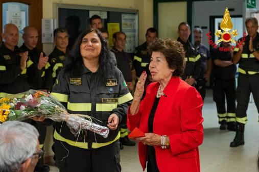 Cerimonia di saluto del Comandante ing. Maria Pannuti e inaugurazione del dipinto il “Futuro”.