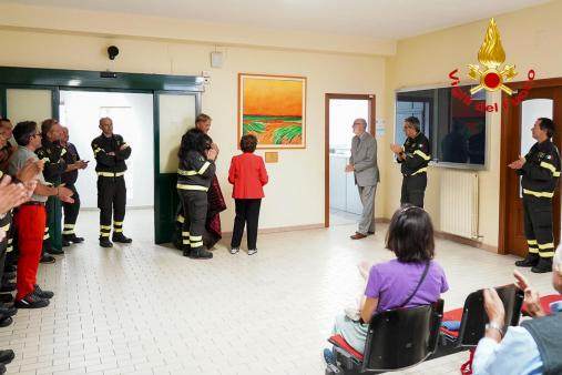 Cerimonia di saluto del Comandante ing. Maria Pannuti e inaugurazione del dipinto il “Futuro”.