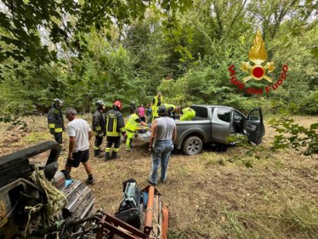 Incidente con il trattore a Pianello