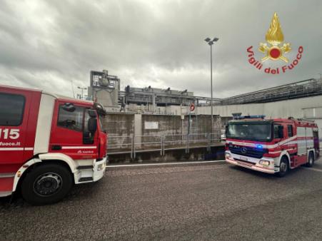 Incendio al pastificio a San Giovanni Lupatoto