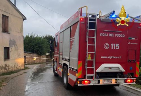 Colata di fango e sassi in via Solana a Monselice