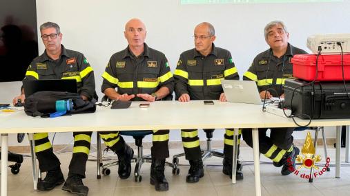 Esercitazione di colonna mobile nella regione Sardegna