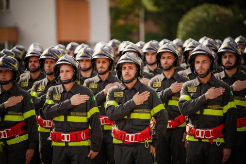957 Allievi Vigili del fuoco giurano alle Scuole Centrali Antincendi di Roma Capannelle