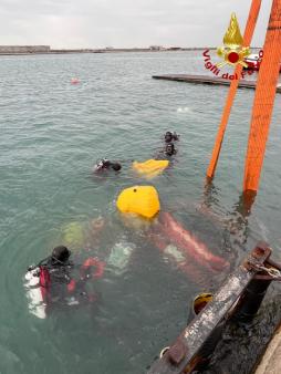 Addestramento congiunto sommozzatori dei Vigili del fuoco di Trieste e Capodistria