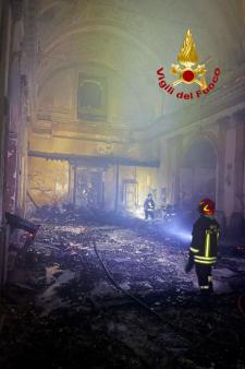 Incendio  Chiesa di San Ciriaco, Torre Le Nocelle (AV)