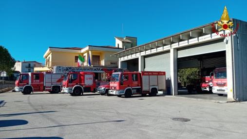 I Vigili del Fuoco di Avellino impegnati per il "G7" dei Ministri dell'Interno