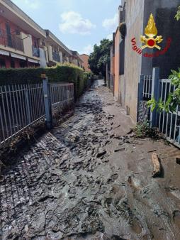 Report sugli interventi legati al maltempo nella provincia di Catania