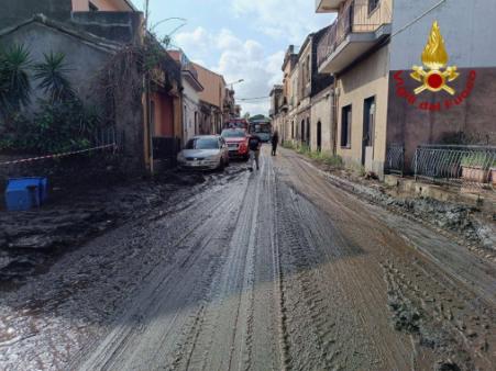 Report sugli interventi legati al maltempo nella provincia di Catania