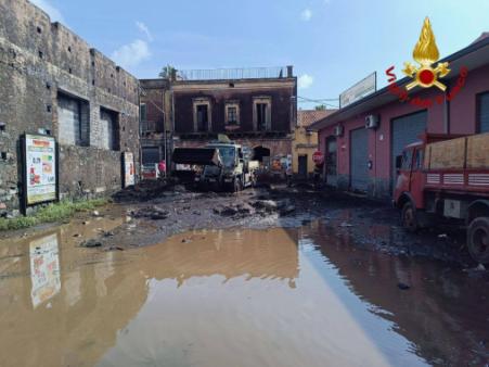 Report sugli interventi legati al maltempo nella provincia di Catania