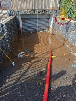 Report sugli interventi legati al maltempo nella provincia di Catania