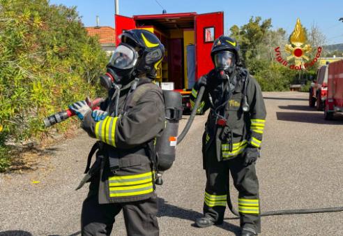 Esercitazione di colonna mobile nella regione Sardegna