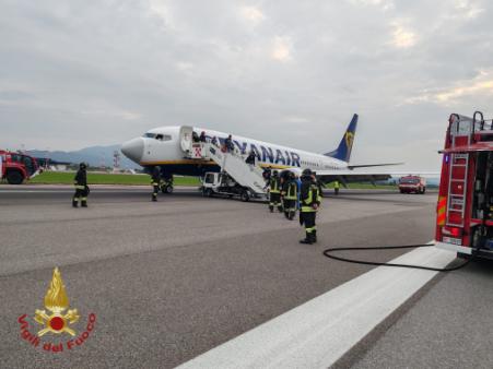Incidente in fase di atterraggio all'aeroporto di Orio al Serio