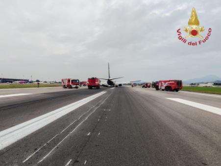Incidente in fase di atterraggio all'aeroporto di Orio al Serio