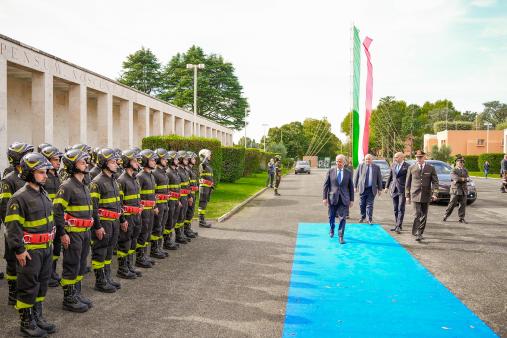 957 Allievi Vigili del fuoco giurano alle Scuole Centrali Antincendi di Roma Capannelle