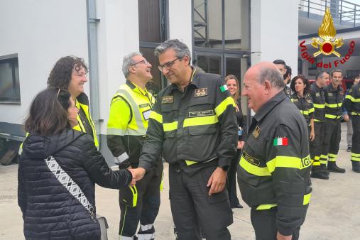 Il Direttore Regionale dei Vigili del Fuoco per la Sardegna, ing. Nicola Micele visita il Comando Provinciale di Sassari