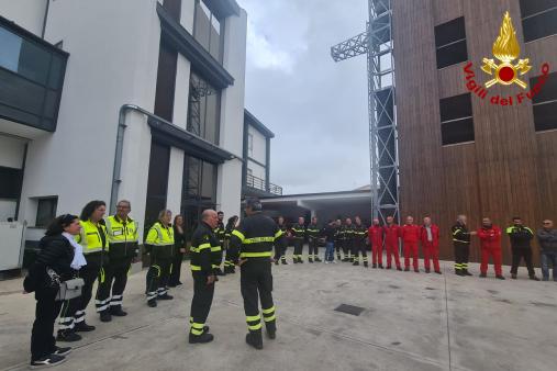Il Direttore Regionale dei Vigili del Fuoco per la Sardegna, ing. Nicola Micele visita il Comando Provinciale di Sassari
