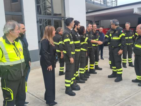 Il Direttore Regionale dei Vigili del Fuoco per la Sardegna, ing. Nicola Micele visita il Comando Provinciale di Sassari
