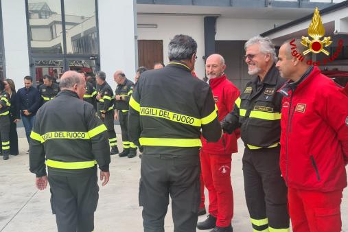 Il Direttore Regionale dei Vigili del Fuoco per la Sardegna, ing. Nicola Micele visita il Comando Provinciale di Sassari