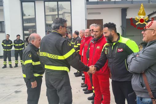 Il Direttore Regionale dei Vigili del Fuoco per la Sardegna, ing. Nicola Micele visita il Comando Provinciale di Sassari