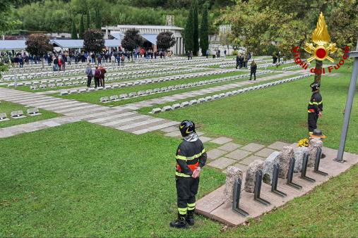 61° Anniversario della tragedia del Vajont. L'omaggio ai vigili del fuoco periti nella sciaugura