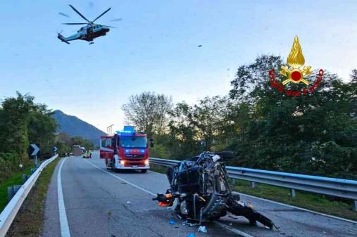 Incidente stradale sulla SP 299 a Varallo
