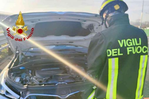 Incidente stradale sulla A4 a Biandrate dir. Milano