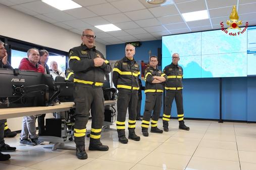 Inaugurazione della nuova sala operativa del Comando VF di Napoli