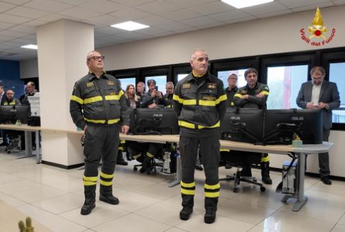 Inaugurazione della nuova sala operativa del Comando VF di Napoli