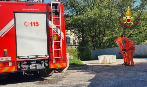 Intervento NBCR al Mercato Saraceno