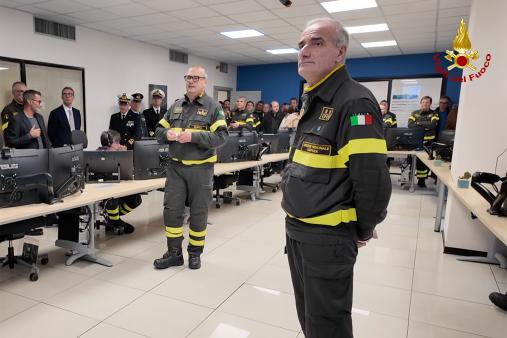 Inaugurazione della nuova sala operativa del Comando VF di Napoli