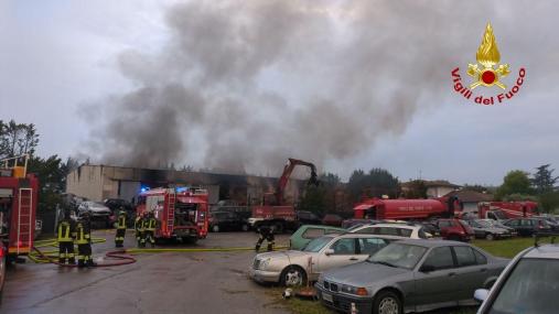 Incendio Autodemolitore Meldola