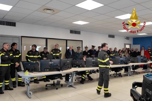 Inaugurazione della nuova sala operativa del Comando VF di Napoli
