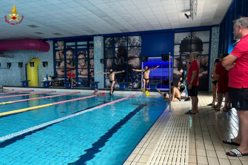 Corso di Salvamento a Nuoto svolto presso il Comando VVF di Foggia