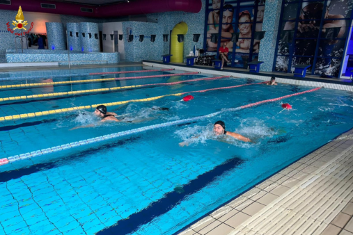 Corso di Salvamento a Nuoto svolto presso il Comando VVF di Foggia