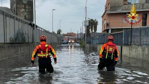 Emergenza per alluvione nella provincia di Catania