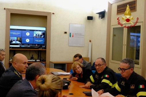Incontro in Prefettura di Catania con i vertici regionali e provinciali dei Vigili del Fuoco