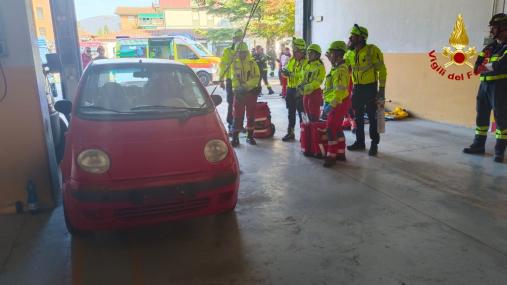 Vigili del fuoco e sanitari 118 impegnati in una formazione reciproca e simulazione sugli incidenti stradali