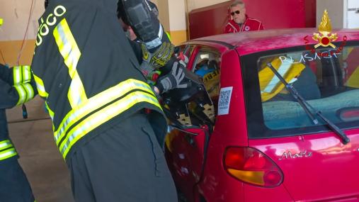 Vigili del fuoco e sanitari 118 impegnati in una formazione reciproca e simulazione sugli incidenti stradali