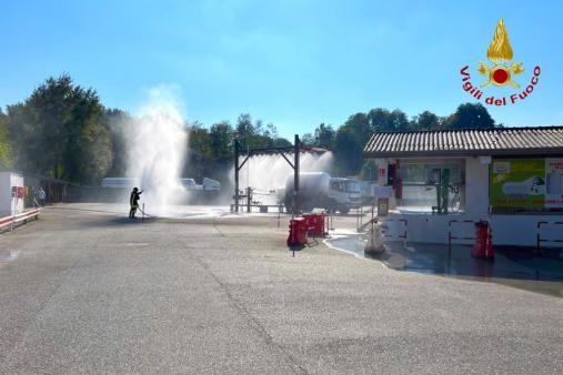 Esercitazione in un' azienda di stoccaggio di G.P.L.