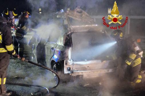 Incendio vettura