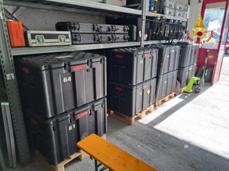 Attrezzature in casse