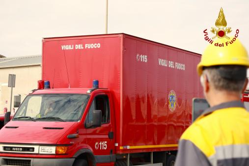 Ragusa, esercitazione presso il Centro Olio EniMed
