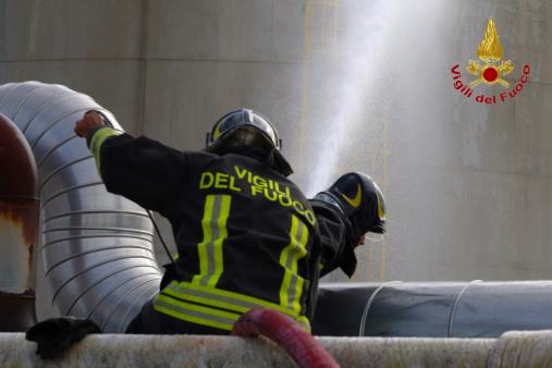 Ragusa, esercitazione presso il Centro Olio EniMed