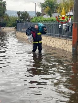 Interventi per il maltempo sulla costa Ionica in provincia di Catania