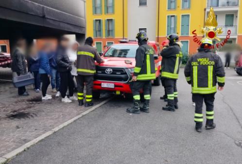 Cervignano del Friuli incendio nella notte