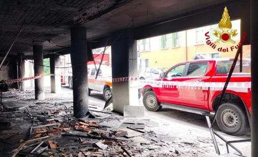 Cervignano del Friuli incendio nella notte
